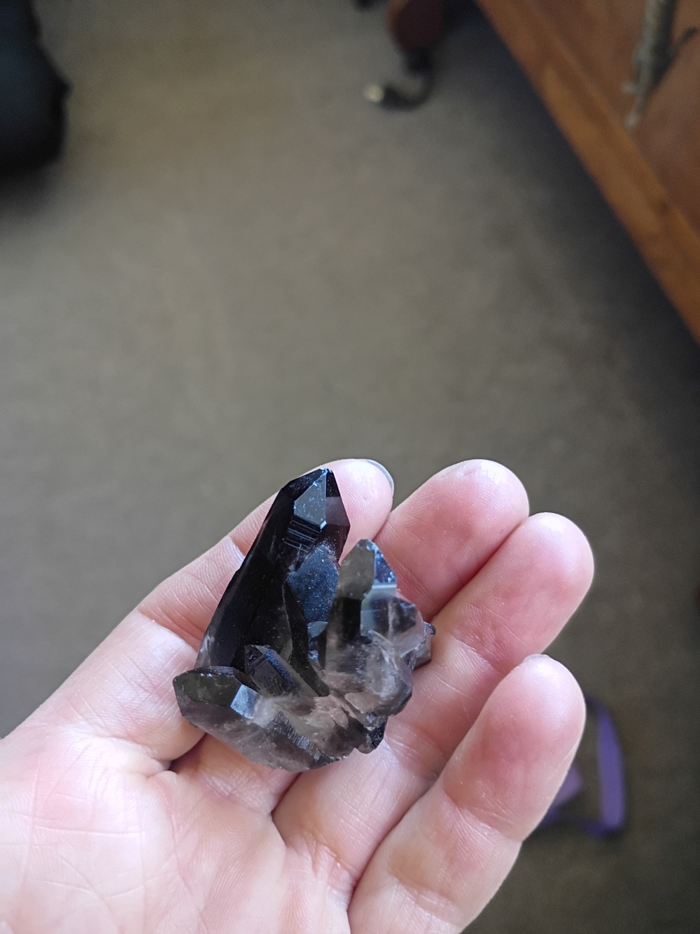 Smoky Quartz Crystal Cluster - Deep Smoky Brown Decorative Specimen